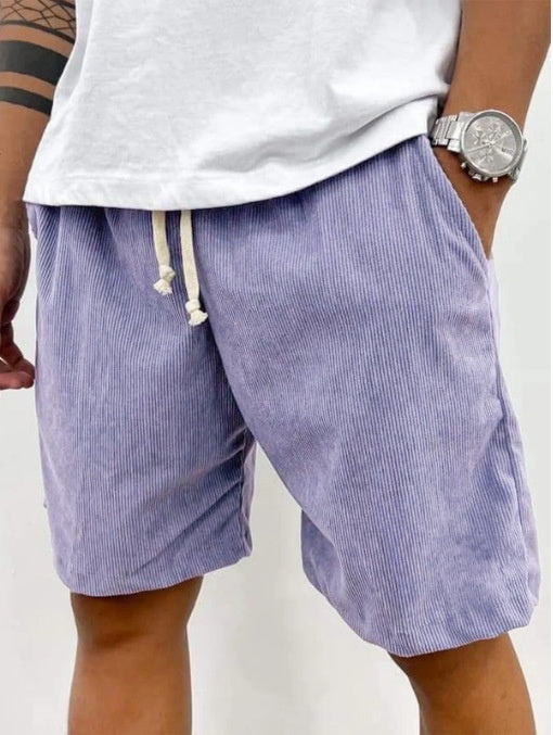 Pantaloncini in velluto a coste da uomo