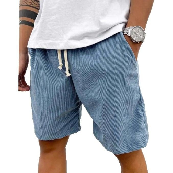 Pantaloncini in velluto a coste da uomo