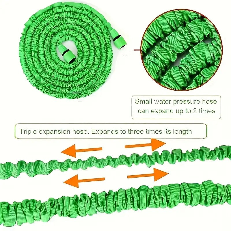 Tubo da Giardino ad Alta Pressione con Ugello Spray – Resistente, Versatile e Facile da Usare