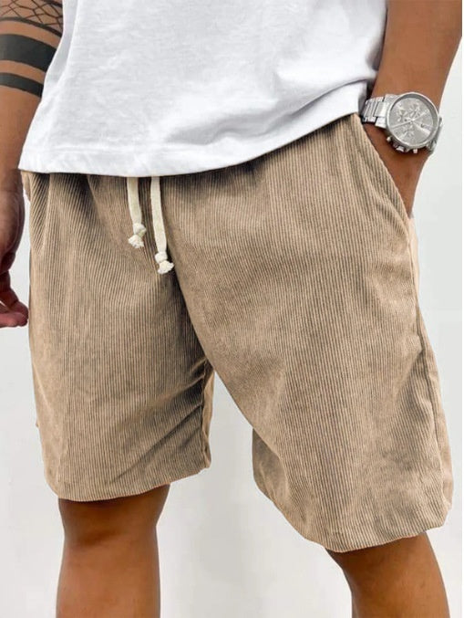 Pantaloncini in velluto a coste da uomo