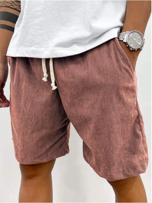 Pantaloncini in velluto a coste da uomo