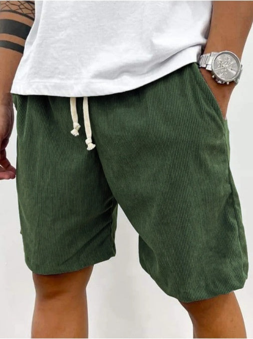 Pantaloncini in velluto a coste da uomo