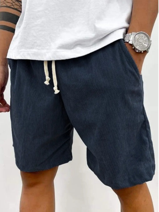 Pantaloncini in velluto a coste da uomo