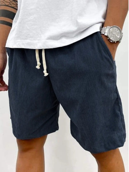 Pantaloncini in velluto a coste da uomo